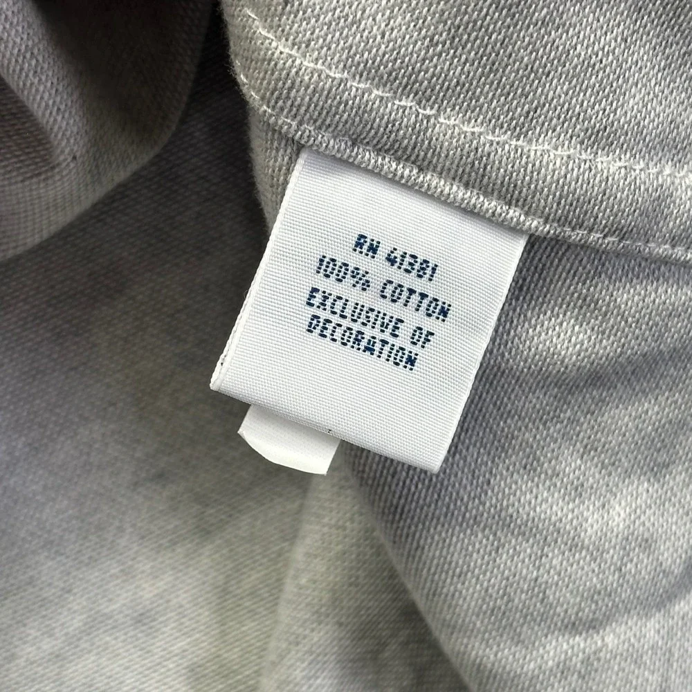 Polo Ralph Lauren Men XXL Heather Gray Long Sleeve Cotton Pique Polo Shirt Rugby